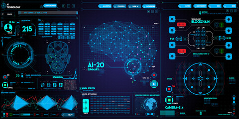 Ai computer Ui set 