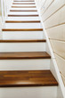 © nikkytok - wooden stairs at home, close-up view