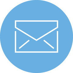 Wall Mural - Envelope Email Message Outline Icon