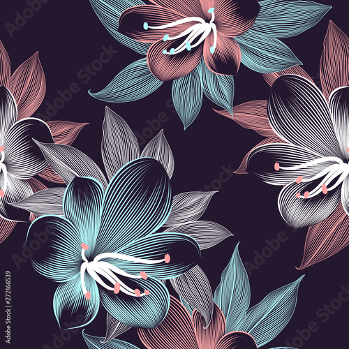 Dekoracja na wymiar  kwiatowy-wzor-z-recznie-rysowanymi-kwiatami-kliwia