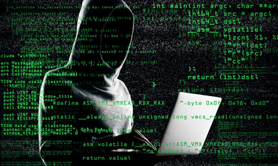 Aufkleber - Coding and malware concept