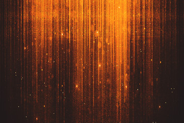 Poster - Glowing orange sparkles background