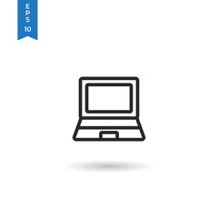 Fototapete - Laptop vector icon