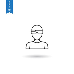 Fototapete - Smart glasses vector icon