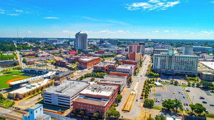 Montgomery Alabama Downtown Skyline Aerial