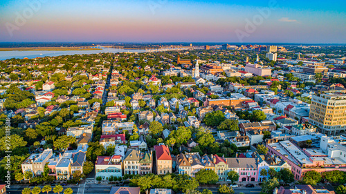 Fotografía Rainbow Row in Charleston, South Carolina, USA