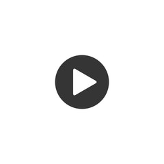 Aufkleber - Play icon. buttons black symbol Vector illustration. Play logo design inspiration
