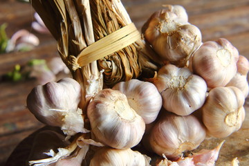 Spicy cooking ingredient garlic for thai food