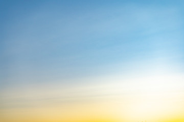 colorful clear sky without cloud at twilight time before sunrise, clear morning sky before sunrise. 
