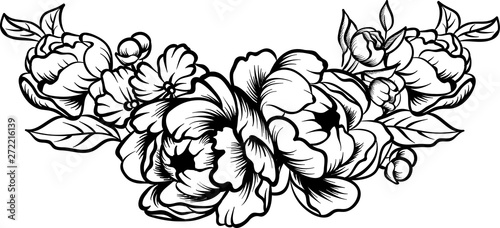 Featured image of post Flower Page Border Design Black And White : Related searches:border border frame certificate border floral border gold border flower borders white smoke flower border border design white flower.