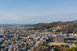 松山城の天守から見る松山市街の風景