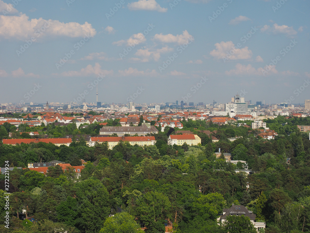 Aerial view of Berlin - obrazy, fototapety, plakaty 