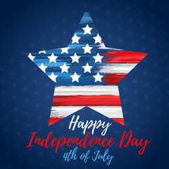 Wall Mural - Happy independence day 4th of July