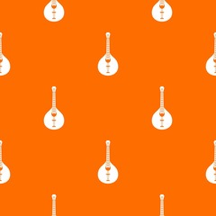 Poster - Guitar pattern vector orange for any web design best