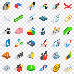 Poster - Best price icons set. Isometric style of 36 best price vector icons for web for any design