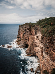 Wall Mural - coastline with ocean and rocks.
