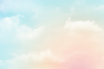 Wall Mural - Cloud background with a pastel colour