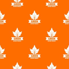 Poster - Eco earth pattern vector orange for any web design best