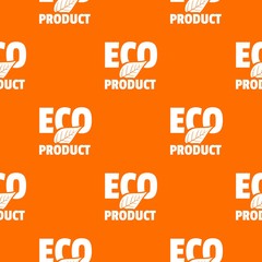 Wall Mural - Bio product pattern vector orange for any web design best