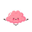 © svtdesign - Strong cute healthy happy human brain meditate