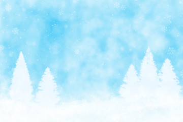 abstract snowy winter illustration background