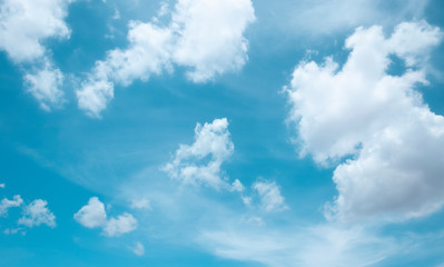 blue sky with clouds