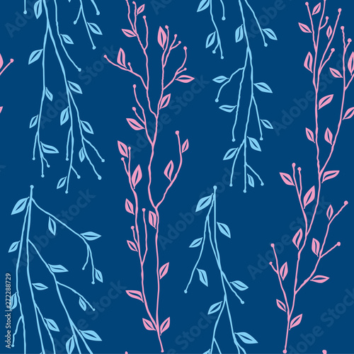 Floral colorful ornament. Seamless pattern