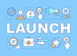 © IMG visuals icons - Launch word concepts banner