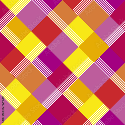 Colorful geometric modern seamless pattern