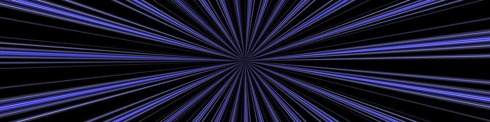 Fototapete - Digital Art, panoramic abstract three-dimensional objects with soft lighting, Germany