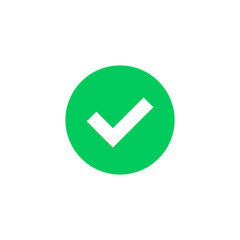 Poster - green check mark icon. green tick symbol. vector check icon