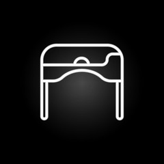Poster - Virtual reality glasses neon icon. Elements of virtual reality set. Simple icon for websites, web design, mobile app, info graphics