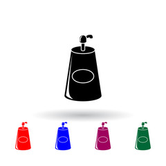 Poster - cream illustration multi color icon. Elements of spa set. Simple icon for websites, web design, mobile app, info graphics