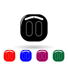 Poster - scales illustration multi color icon. Elements of spa set. Simple icon for websites, web design, mobile app, info graphics