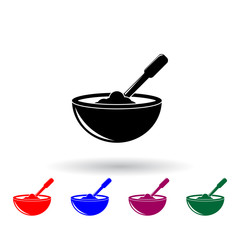 Poster - diet food illustration multi color icon. Elements of spa set. Simple icon for websites, web design, mobile app, info graphics