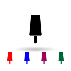 Poster - ice cream multi color icon. Elements of ice cream set. Simple icon for websites, web design, mobile app, info graphics