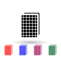 Poster - ice cream in a waffle multi color icon. Elements of ice cream set. Simple icon for websites, web design, mobile app, info graphics