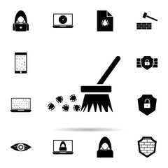 Poster - purge icon. Universal set of hacker for website design and development, app development