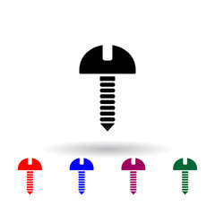 Poster - screw multi color icon. Elements of engineering set. Simple icon for websites, web design, mobile app, info graphics