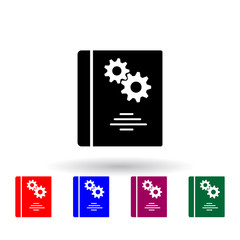 Poster - mechanism book multi color icon. Elements of engineering set. Simple icon for websites, web design, mobile app, info graphics