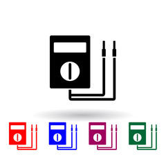 Poster - ammeter multi color icon. Elements of engineering set. Simple icon for websites, web design, mobile app, info graphics