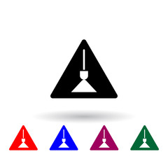 Poster - repair mark multi color icon. Elements of engineering set. Simple icon for websites, web design, mobile app, info graphics