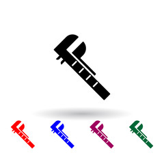 Poster - building line multi color icon. Elements of engineering set. Simple icon for websites, web design, mobile app, info graphics