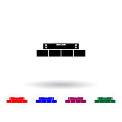 Poster - tilt level calculator multi color icon. Elements of engineering set. Simple icon for websites, web design, mobile app, info graphics