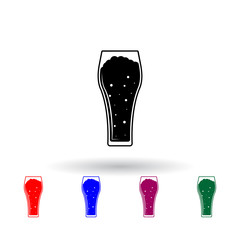 Poster - beer multi color icon. Elements of drink set. Simple icon for websites, web design, mobile app, info graphics