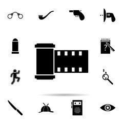 Aufkleber - camera roll icon. Universal set of dedective for website design and development, app development