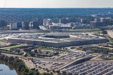 Sticker - aerial view of pentagon