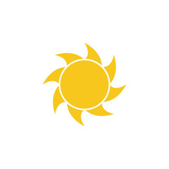 Aufkleber - Sun icon vector isolated. Sun flat vector icons. sun logo design inspiration