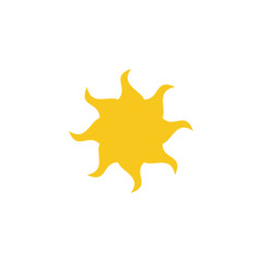 Aufkleber - Sun icon vector isolated. Sun flat vector icons. sun logo design inspiration