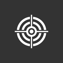 Poster - Target icon vector. symbol for web site Computer and mobile vector.